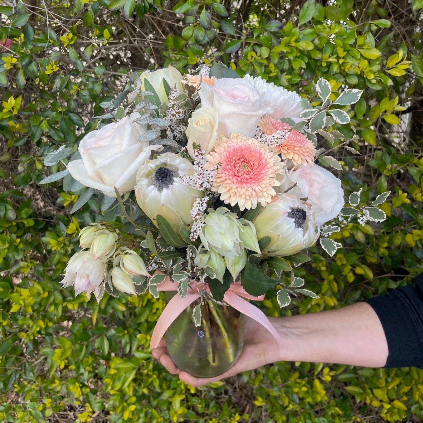 PASTEL ROMANTIC NATIVE FLORAL JAR