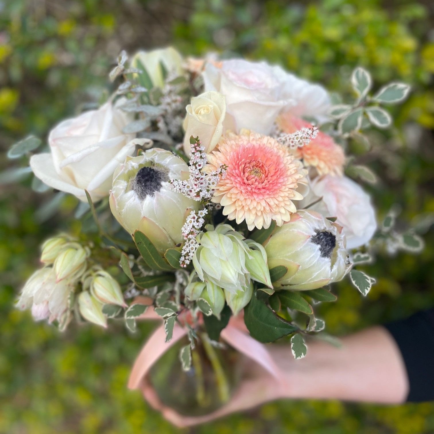 PASTEL ROMANTIC NATIVE FLORAL JAR